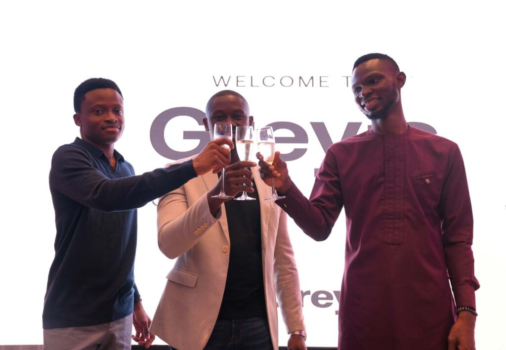 From Left to Right - Mr Idorenyin Obong, Grey’s CEO , Richard Gesimba, Cellulant’s Head of Sales; Global & Regional Merchants & Mr Femi Aghedo, Grey’s COO
